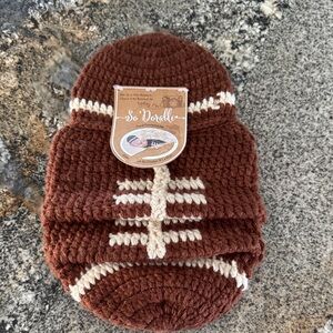 So’Dorable BABY INFANT Crochet 2Pc Football Hat Body Set